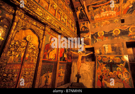 Iconostosis Kirche der Geburt Christi Arbanassi Bulgariens Stockfoto