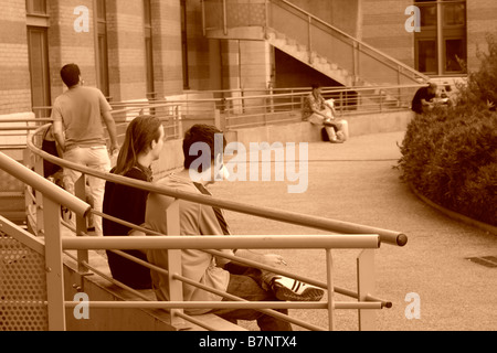 Menschen auf der Straße Stockfoto