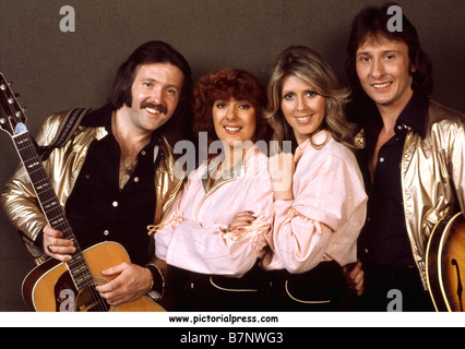 BROTHERHOOD OF MAN UK-pop-Gruppe im Jahr 1975 Stockfoto