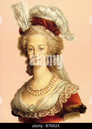 MARIE ANTOINETTE Königin von Frankreich 1755 1793 Stockfoto