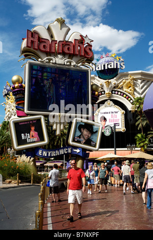 Las Vegas Harrah's Strip Stockfoto