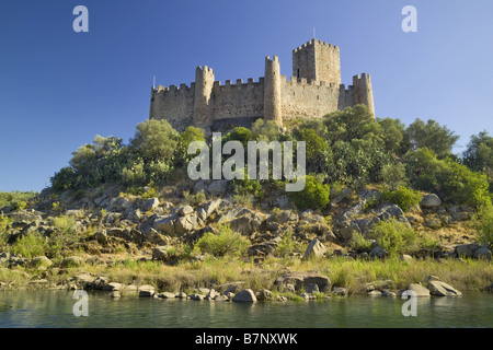 Estremadura, Almourol, ein Ritter Templar Fort auf dem Tejo-Fluss in der Nähe von Tomar Stockfoto