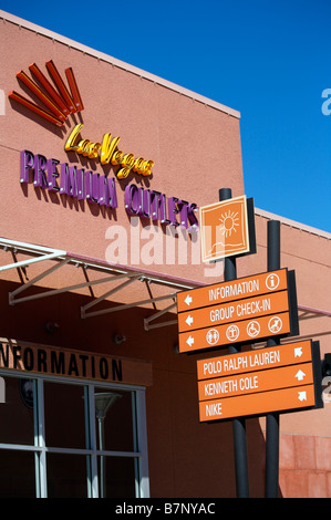 Las Vegas Premium Outlets Shopping-Center Stockfoto