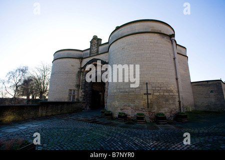 Die Gate House von Nottingham Castle, Eintritt in das Schloss und Herrenhaus. Stockfoto