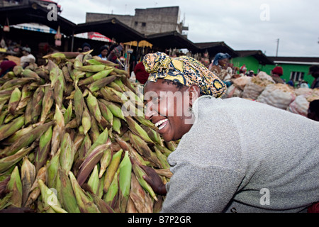 Obst und Gemüse Markt Muranga Zentralprovinz Kenia Stockfoto