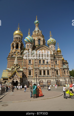 Kirche der Auferstehung Jesu Christi in Sankt-Petersburg, Russland Stockfoto