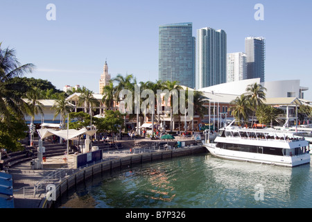 Bayside Marketplace in downtown Miami Stockfoto