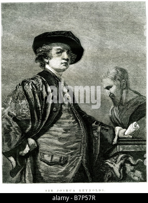 Sir Joshua Reynolds Scroll Polotics Büste Stockfoto