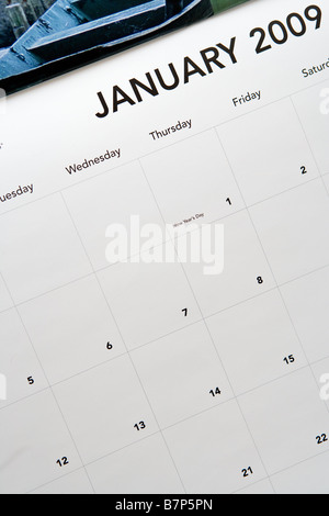 Ein Kalender Stockfoto