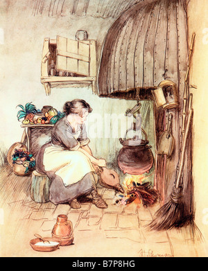 Szene aus J M Barrie s spielen die bewundernswerte Crichton Illustration von Hugh Thomsom 1860 bis 1920 Stockfoto
