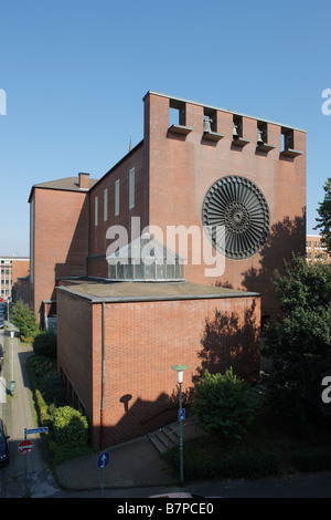 Essen, St. Engelbert, 1935 von Dominikus Böhm Erbaut, Nordwestseite Stockfoto