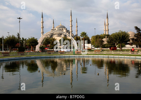 Sultan Ahmed Mosque, auch bekannt als blaue Moschee, in der Winterzeit, Istanbul, Türkei Stockfoto