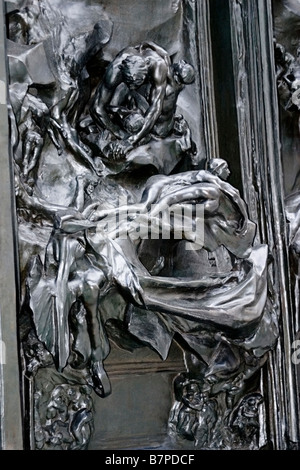 Detail vom Höllentor von Auguste Rodin Stockfoto