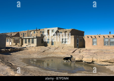 Acoma Pueblo, einem Berggipfel American Indian Wohnung in New Mexico, USA Stockfoto