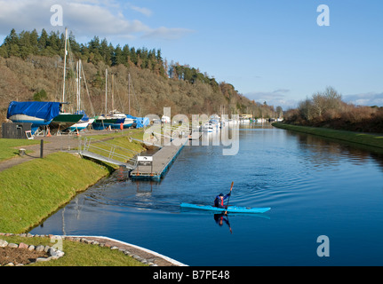 Dochgarroch auf dem Caledonian Canal südlich von Inverness Highland Region Schottland UK SCO 2039 Stockfoto