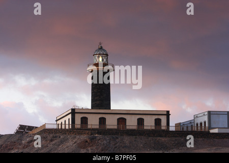 Punta de Jandia Leuchtturm an der Südspitze der Insel Fuerteventura in der Kanarischen Inseln-Spanien Stockfoto