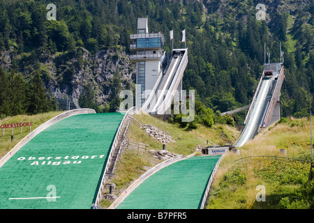 Ski-Rampe in Oberstdorf, Allgäu Stockfoto