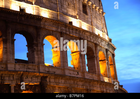 Detail des Kolosseum, Rom, Italien Stockfoto