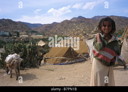 1998 2000 Grenzkonflikt mit Eritrea und Äthiopien viele Eritreer in Flüchtlingslagern und UNO-Friedenstruppen Stockfoto