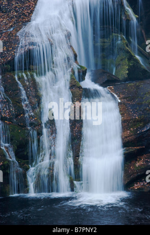 Unteren Bereich des kahlen River Falls in der Cherokee National Forest Tennessee Stockfoto