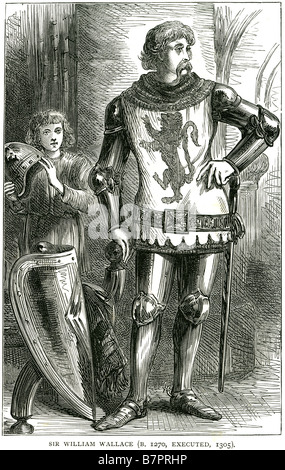 Sir William Wallace 1270 ausgeführt 1305 Schottisch-Gälisch Uilleam Uallas schottischen Ritter Gutsbesitzer Widerstand Unabhängigkeitskrieges patr Stockfoto