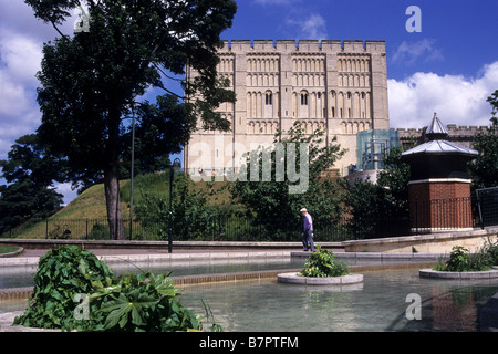 Burg von Norwich, Norfolk, Großbritannien Stockfoto