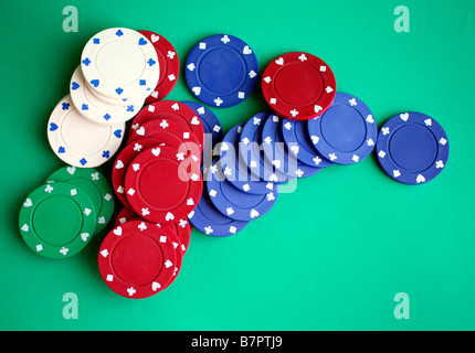 Poker-chips Stockfoto