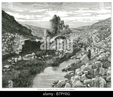 Rabba Kinder Ammon Gott Jesus altes Testament neues Testament Bibel religiöse Ammon oder Ammoniten ʻAmmon Tiberian ʻAmmôn Ruinen; Stockfoto