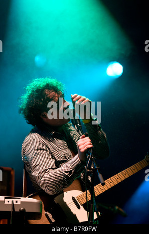 Die Wombats führen Sie auf der Bühne auf dem Reading Festival 2008 Stockfoto