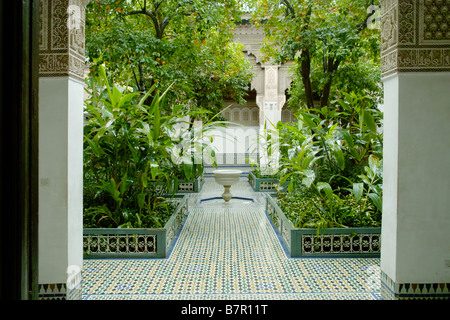 Palais De La Bahia Palace Marrakesch Marrakesch Marokko Marrokko Moroco Stockfoto