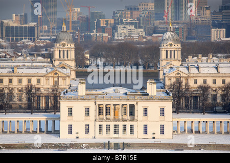 Landschaftsbild von Old Royal Naval College, South East London Greenwich Stockfoto