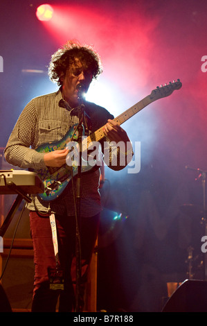 Die Wombats führen Sie auf der Bühne auf dem Reading Festival 2008 Stockfoto