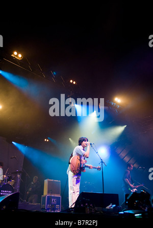 Vampire Weekend durchführen auf der Bühne auf dem Reading Festival 2008 Stockfoto