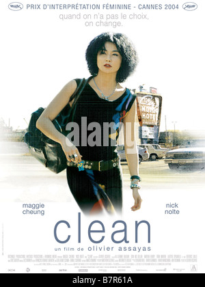 Sauber Jahr: 2004 Frankreich/Kanada/Großbritannien Regie: Olivier Assayas Maggie Cheung Filmplakat (Fr) Stockfoto