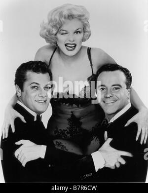 Manche mögen's heiß Jahr: 1959 USA Marilyn Monroe, Tony Curtis, Jack Lemmon Regisseur Billy Wilder Stockfoto