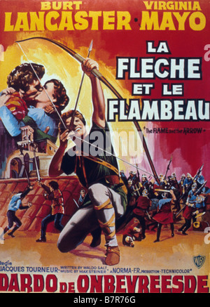 La Fleche et le flambeau DIE FLAMME UND DER PFEIL Jahr: 1950 USA Burt Lancaster, Virginia Mayo USA: 1950 Regie: Jacques Tourneur herum Stockfoto