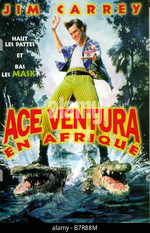 Ace Ventura: Wenn die Natur ruft Jahr: 1995 USA Regie: Steve Oedekerk Jim Carrey Filmposter (Fr) Stockfoto