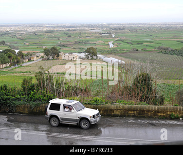 Weißen Jeep, Mosta, Malta Stockfoto