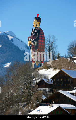 Montgolfiade in Château d ' Oex Stockfoto