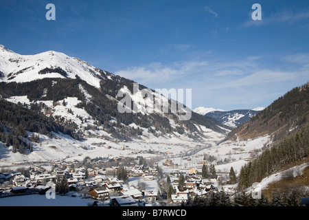 Rauris Österreich EU Januar auf diesem Skiort in den Rauriser Sonnen Tal an einem schönen Wintertag Stockfoto