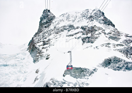 Matterhorn Glacier Paradise-Seilbahn Stockfoto