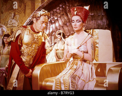 Cleopatra Jahr: 1963-UK/USA, Elizabeth Taylor, Rex Harrison Regie: Joseph L. Mankiewicz Stockfoto