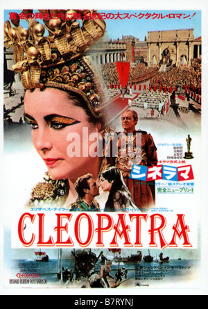 Cleopatra Jahr: 1963 - Großbritannien/USA Regie: Joseph L. Mankiewicz Filmplakat (Japan) Stockfoto