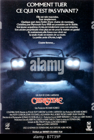 Christine Jahr: USA 1983 Regie: John Carpenter Film Poster (Fr) Stockfoto