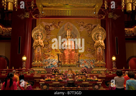 Chinatown Outram Singapur neue Buddha Tooth Relic Temple Stockfoto