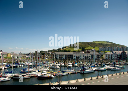 Festungsboote in Aberystwyth Marina, Wales. Stockfoto