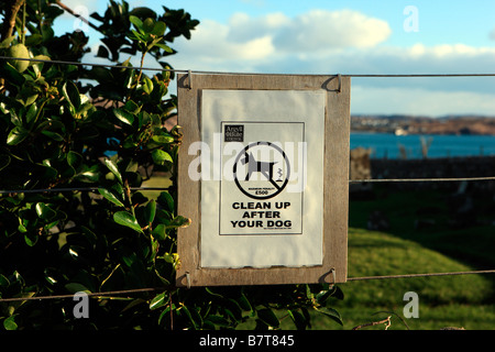 Kein Hund fouling Zeichen Stockfoto