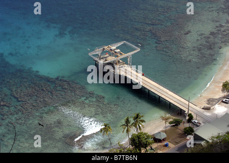 Flying Fish Cove, auch genannt die Siedlung auf der Weihnachtsinsel, Western Australia. Stockfoto