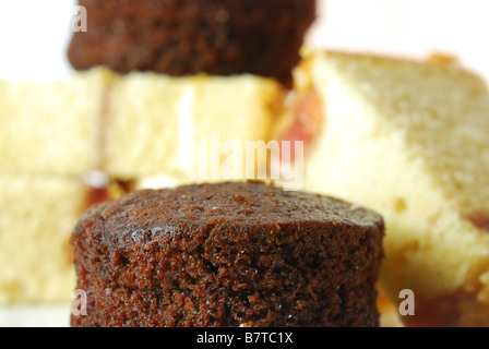 Kuchenauswahl Stockfoto