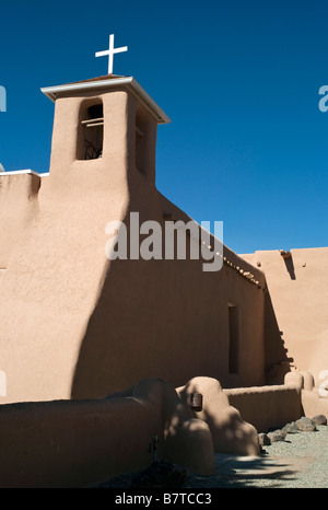 Kirche San Francisco de Asis Mission des Ranchos de Taos New Mexico USA Stockfoto